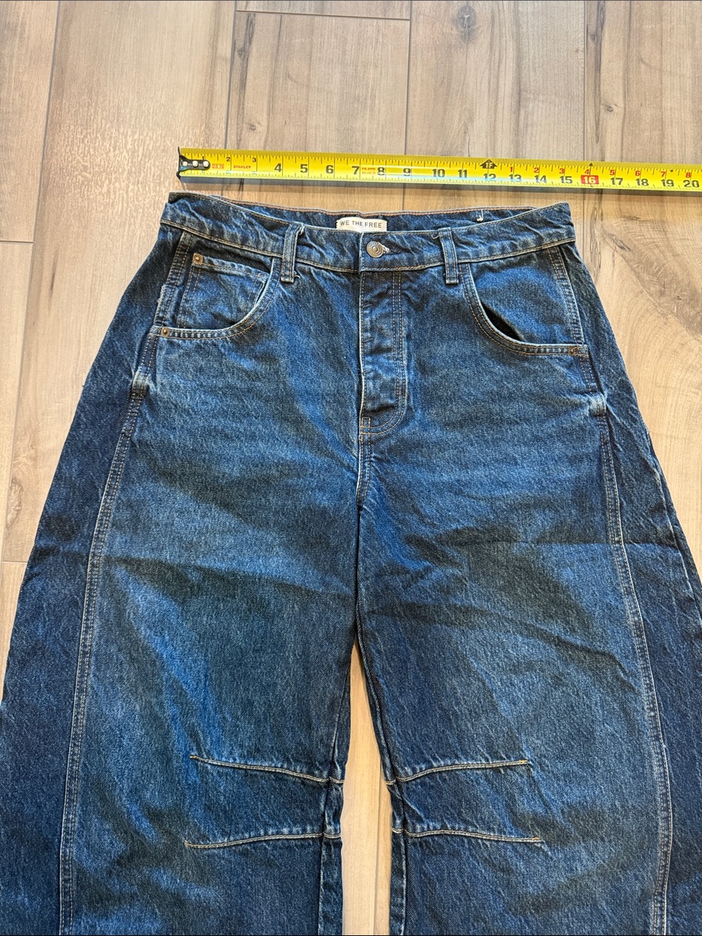 Free People We The Free Good Luck Barrel Leg Wide Leg Jeans. New without tags. - Picture 7 of 10